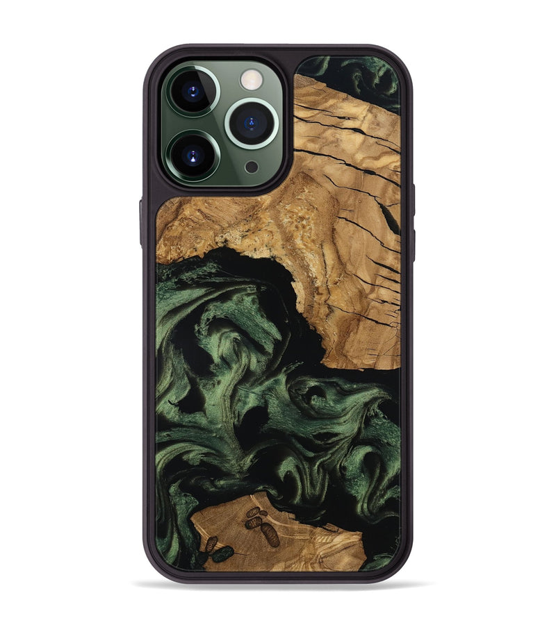 iPhone 13 Pro Max Wood Phone Case - Amaya (Ancient Olive, 801706)