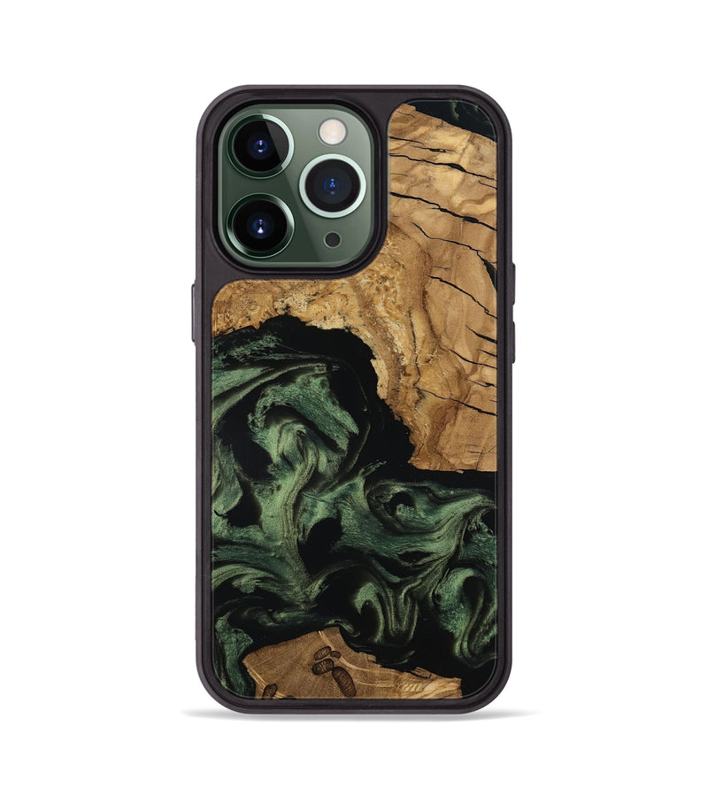 iPhone 13 Pro Wood Phone Case - Amaya (Ancient Olive, 801706)