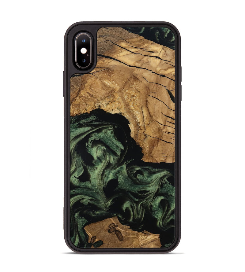 iPhone Xs Max Wood Phone Case - Amaya (Ancient Olive, 801706)