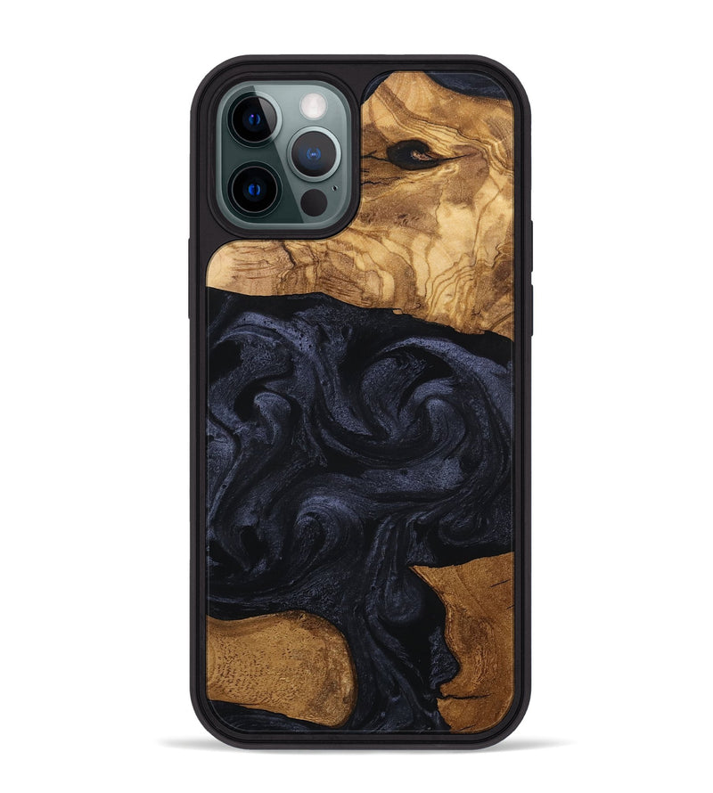 iPhone 12 Pro Max Wood Phone Case - Kwame (Ancient Olive, 801707)
