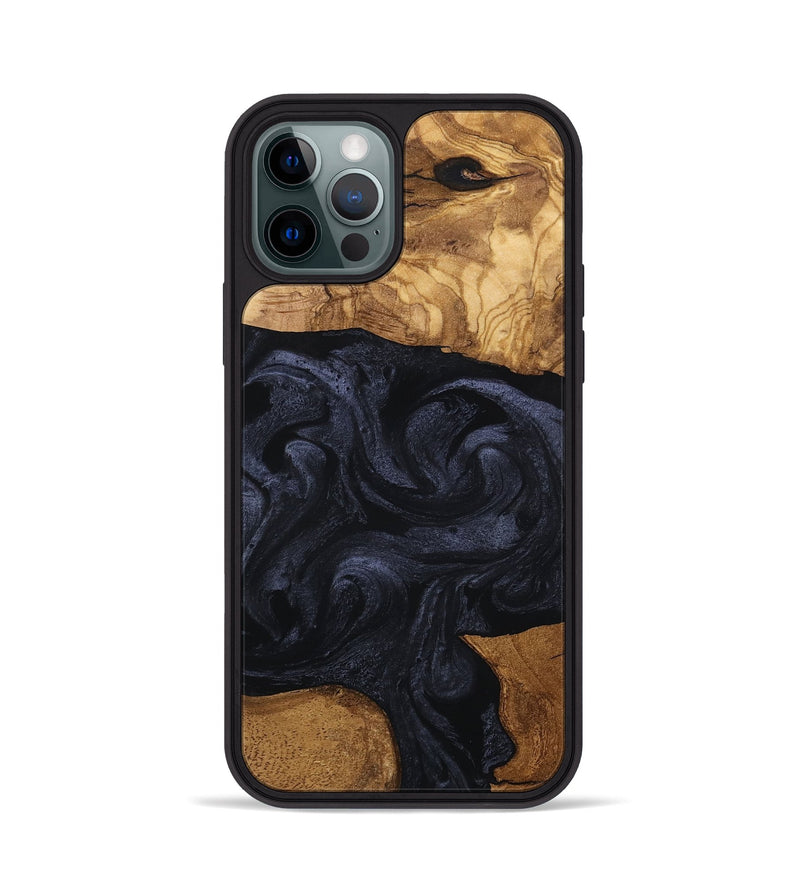 iPhone 12 Pro Wood Phone Case - Kwame (Ancient Olive, 801707)
