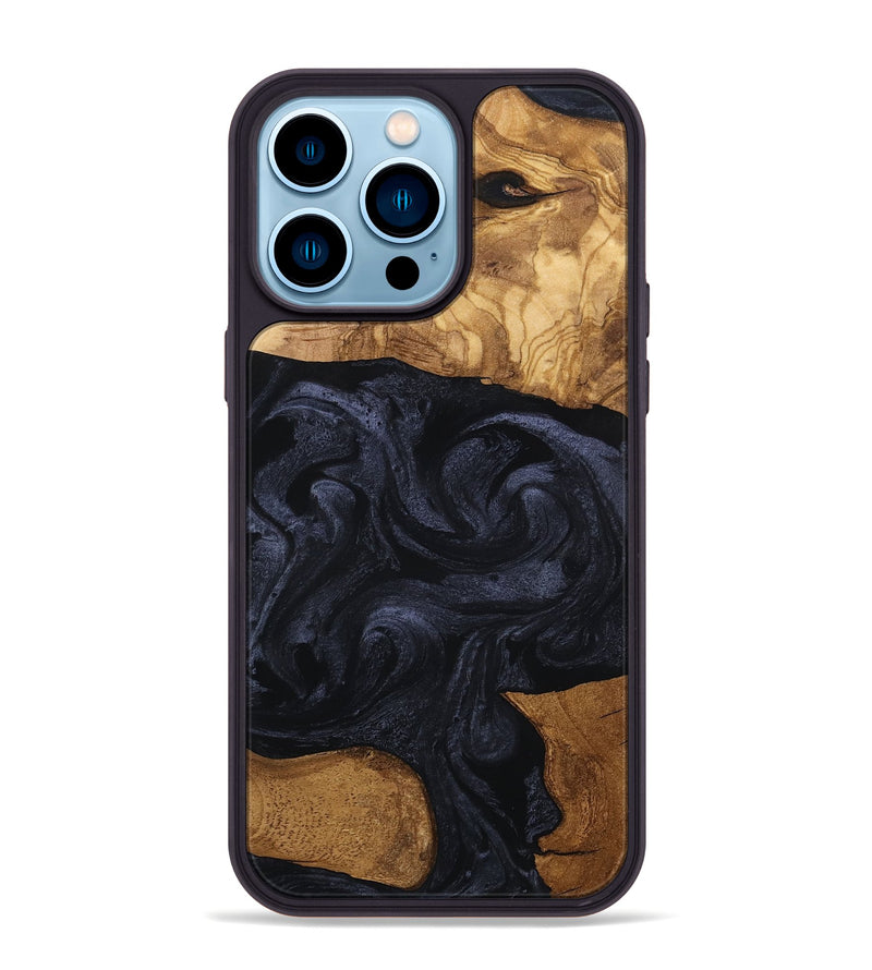iPhone 14 Pro Max Wood Phone Case - Kwame (Ancient Olive, 801707)