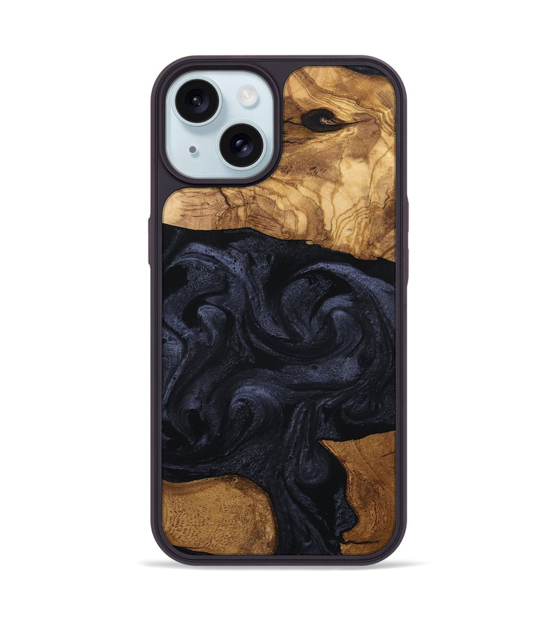 iPhone 15 Wood Phone Case - Kwame (Ancient Olive, 801707)