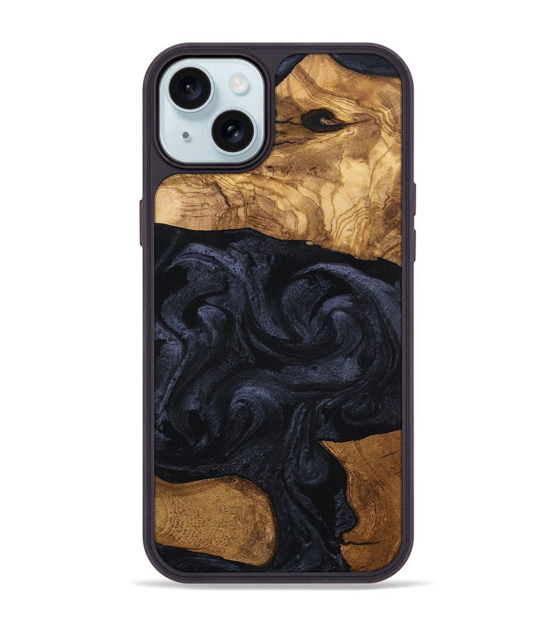iPhone 15 Plus Wood Phone Case - Kwame (Ancient Olive, 801707)
