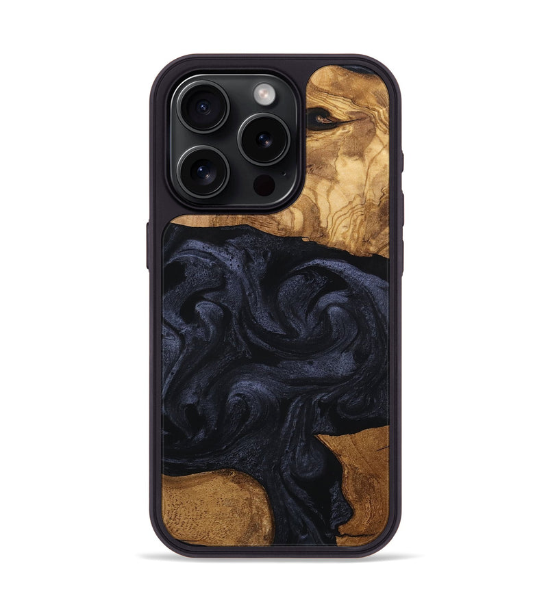 iPhone 15 Pro Wood Phone Case - Kwame (Ancient Olive, 801707)