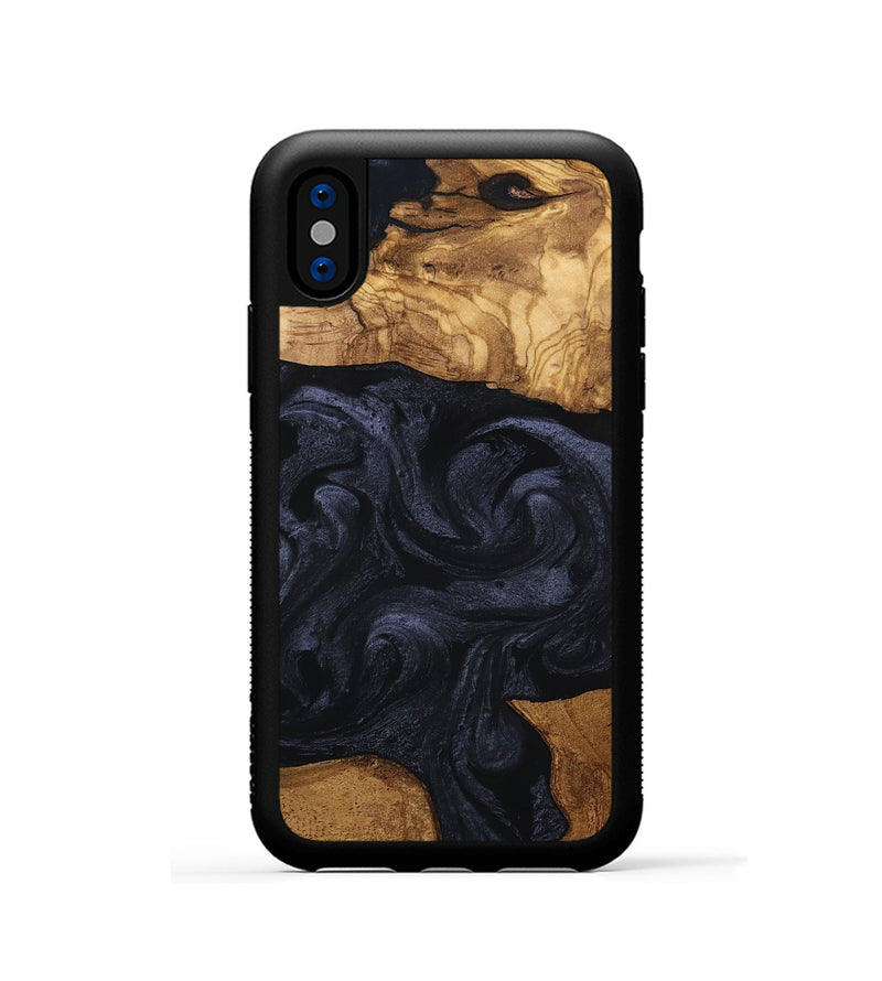 iPhone Xs Wood Phone Case - Kwame (Ancient Olive, 801707)