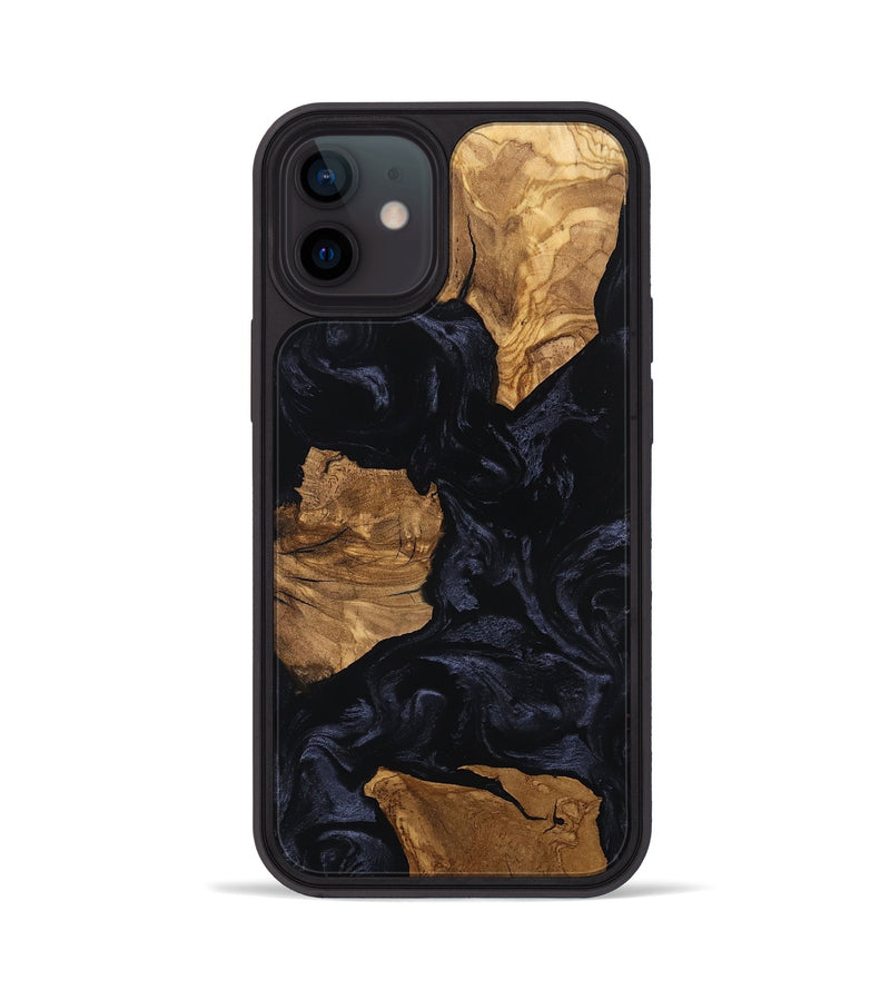 iPhone 12 Wood Phone Case - Aila (Ancient Olive, 801708)