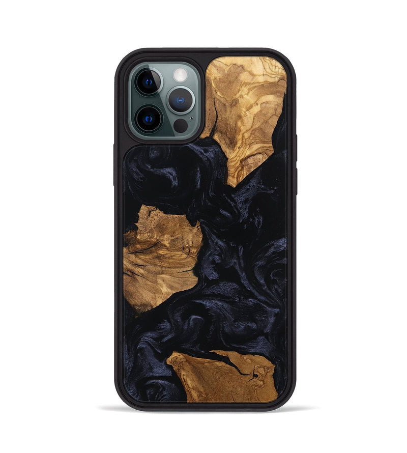 iPhone 12 Pro Wood Phone Case - Aila (Ancient Olive, 801708)