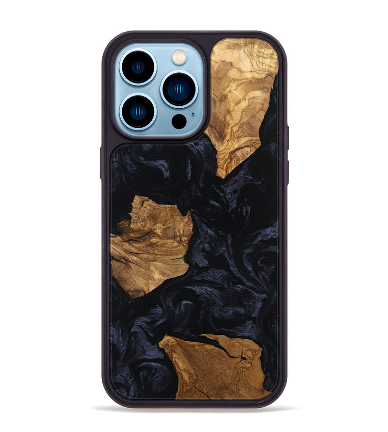 iPhone 14 Pro Max Wood Phone Case - Aila (Ancient Olive, 801708)