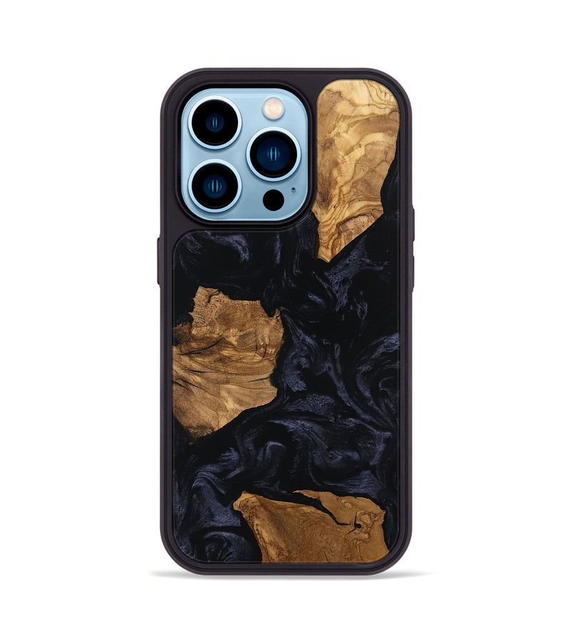 iPhone 14 Pro Wood Phone Case - Aila (Ancient Olive, 801708)