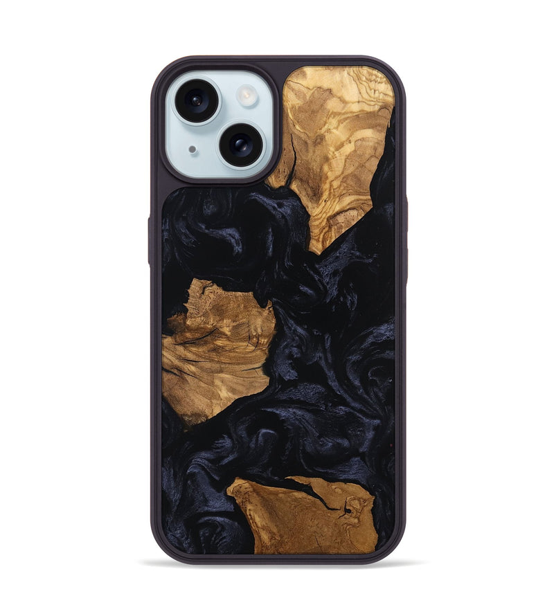 iPhone 15 Wood Phone Case - Aila (Ancient Olive, 801708)