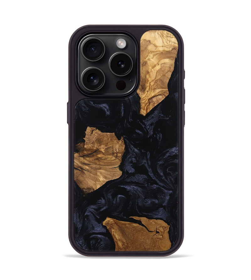 iPhone 15 Pro Wood Phone Case - Aila (Ancient Olive, 801708)