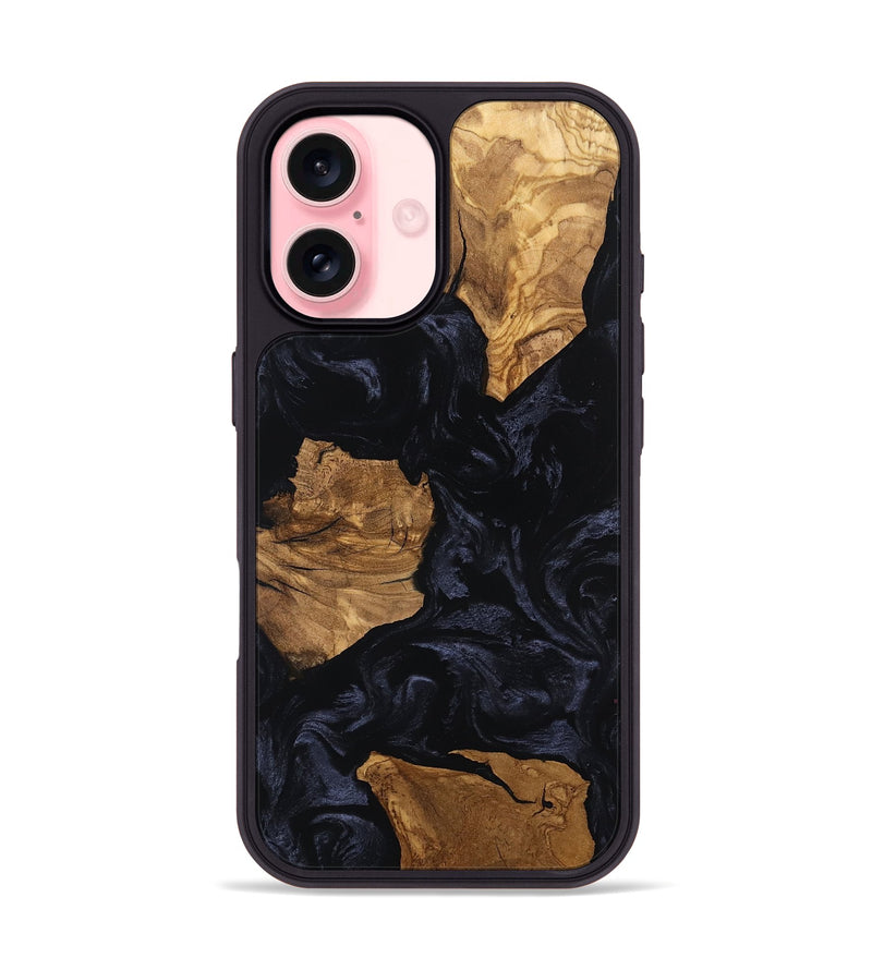 iPhone 16 Wood Phone Case - Aila (Ancient Olive, 801708)