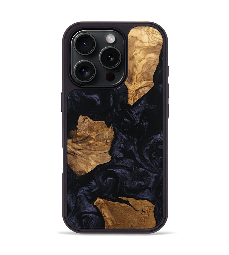 iPhone 16 Pro Wood Phone Case - Aila (Ancient Olive, 801708)