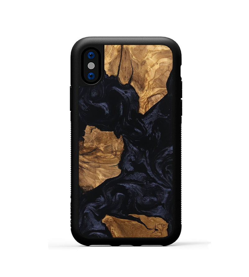 iPhone Xs Wood Phone Case - Aila (Ancient Olive, 801708)
