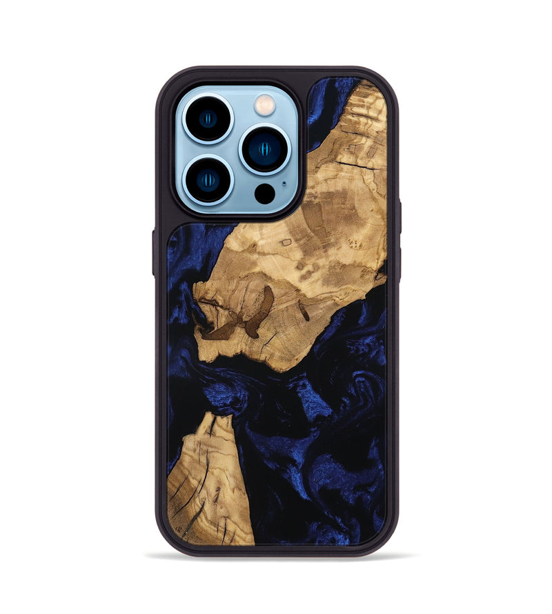 iPhone 14 Pro Wood Phone Case - Issac (Ancient Olive, 801709)