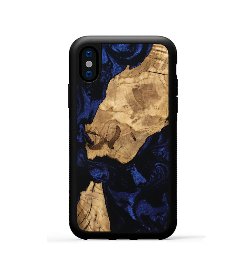 iPhone Xs Wood Phone Case - Issac (Ancient Olive, 801709)