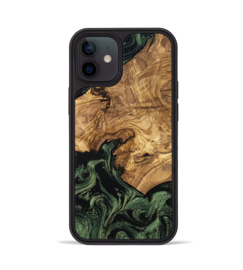 iPhone 12 Wood Phone Case - Domenic (Ancient Olive, 801710)