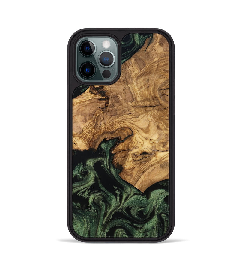 iPhone 12 Pro Wood Phone Case - Domenic (Ancient Olive, 801710)