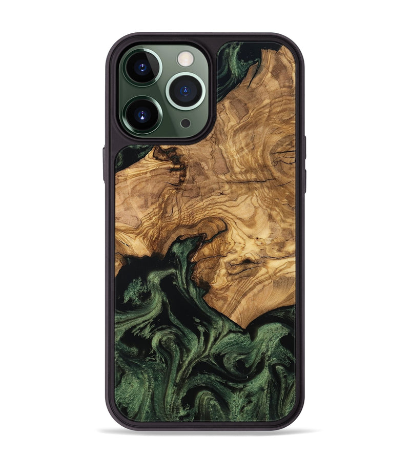 iPhone 13 Pro Max Wood Phone Case - Domenic (Ancient Olive, 801710)