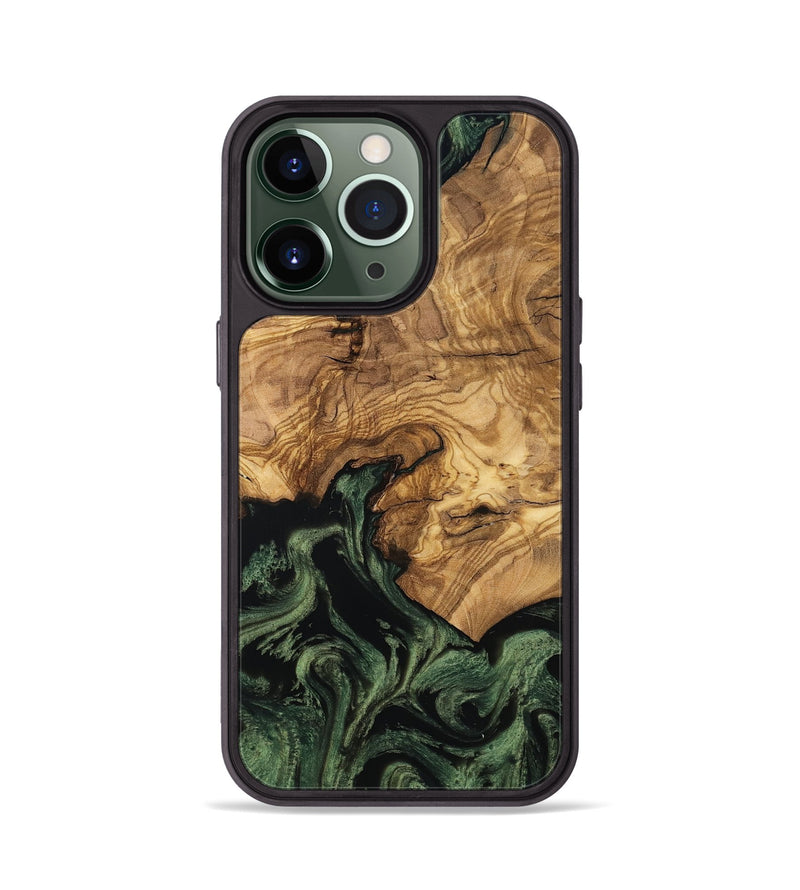iPhone 13 Pro Wood Phone Case - Domenic (Ancient Olive, 801710)