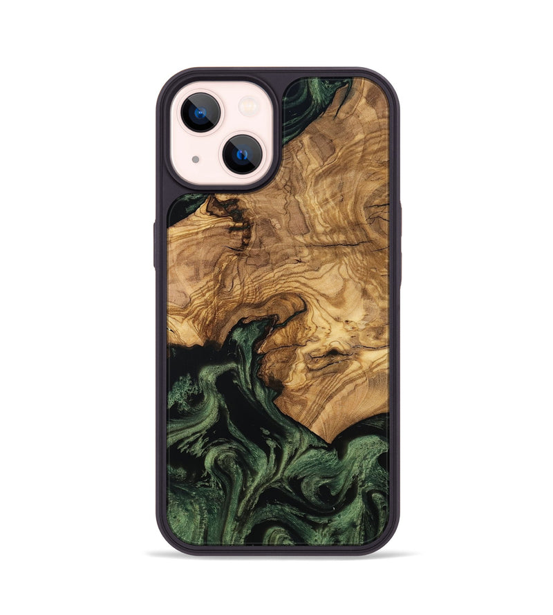 iPhone 14 Wood Phone Case - Domenic (Ancient Olive, 801710)