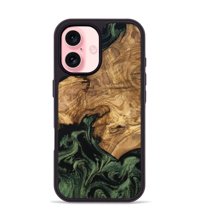 iPhone 16 Wood Phone Case - Domenic (Ancient Olive, 801710)