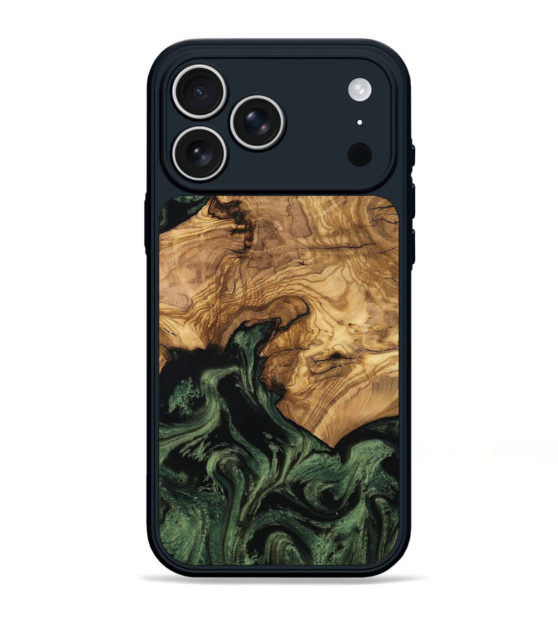 iPhone 17 Pro Max Wood Phone Case - Domenic (Ancient Olive, 801710)