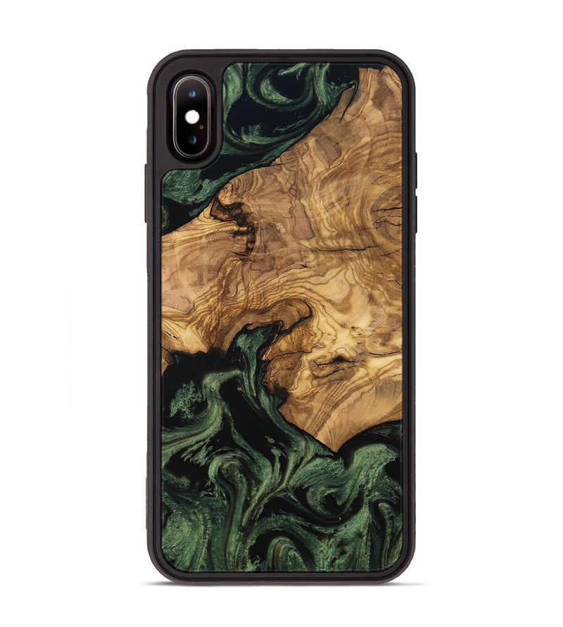 iPhone Xs Max Wood Phone Case - Domenic (Ancient Olive, 801710)