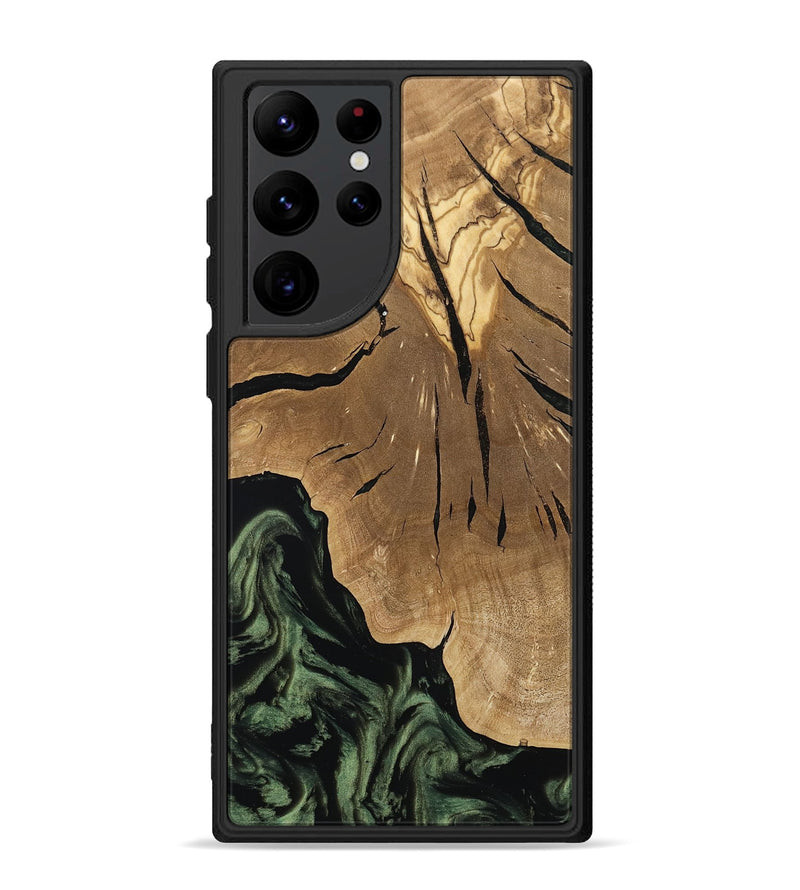 Galaxy S22 Ultra Wood Phone Case - Jordy (Ancient Olive, 801712)