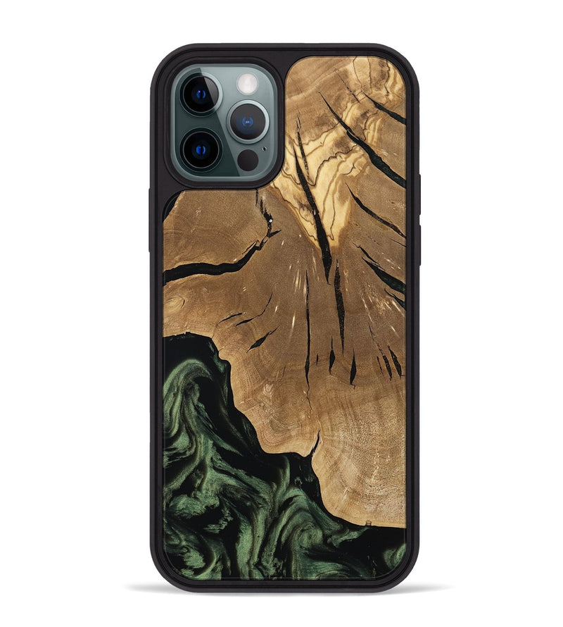 iPhone 12 Pro Max Wood Phone Case - Jordy (Ancient Olive, 801712)