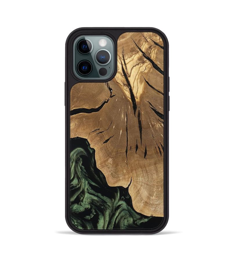 iPhone 12 Pro Wood Phone Case - Jordy (Ancient Olive, 801712)