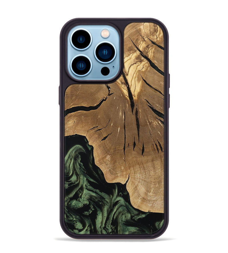 iPhone 14 Pro Max Wood Phone Case - Jordy (Ancient Olive, 801712)