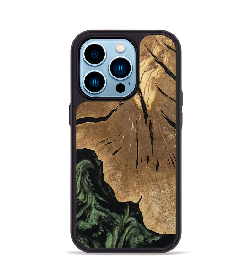iPhone 14 Pro Wood Phone Case - Jordy (Ancient Olive, 801712)