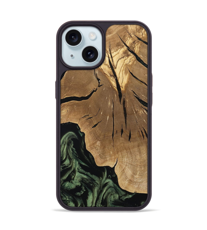 iPhone 15 Wood Phone Case - Jordy (Ancient Olive, 801712)