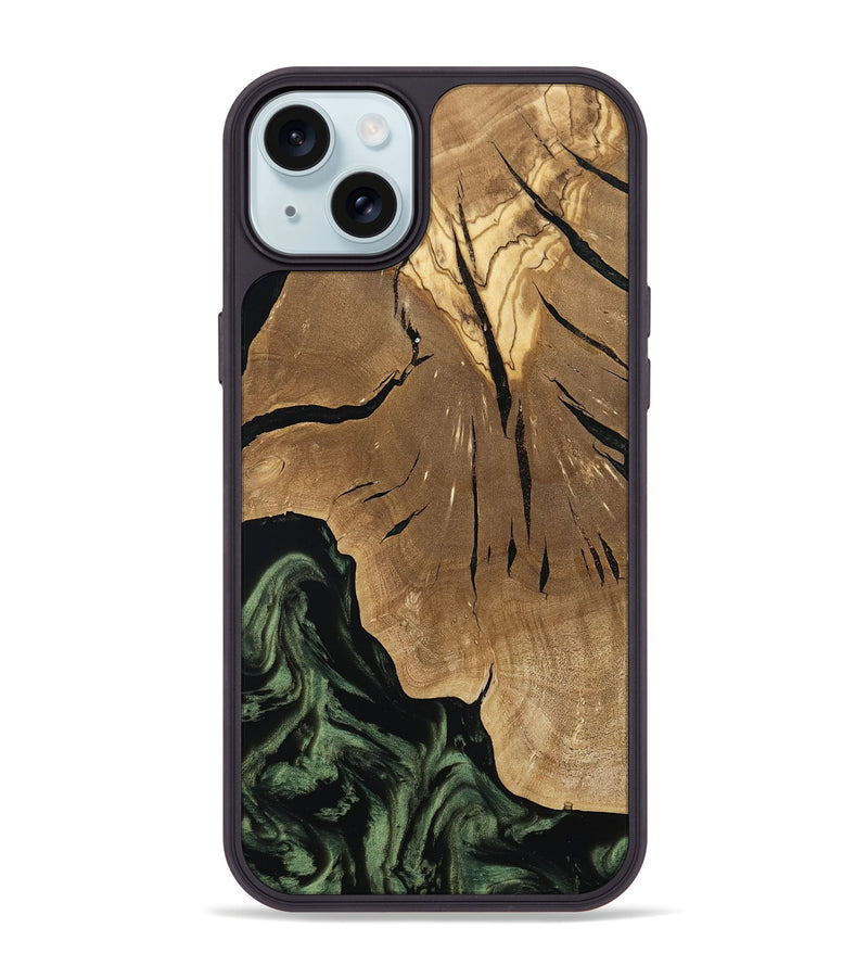 iPhone 15 Plus Wood Phone Case - Jordy (Ancient Olive, 801712)