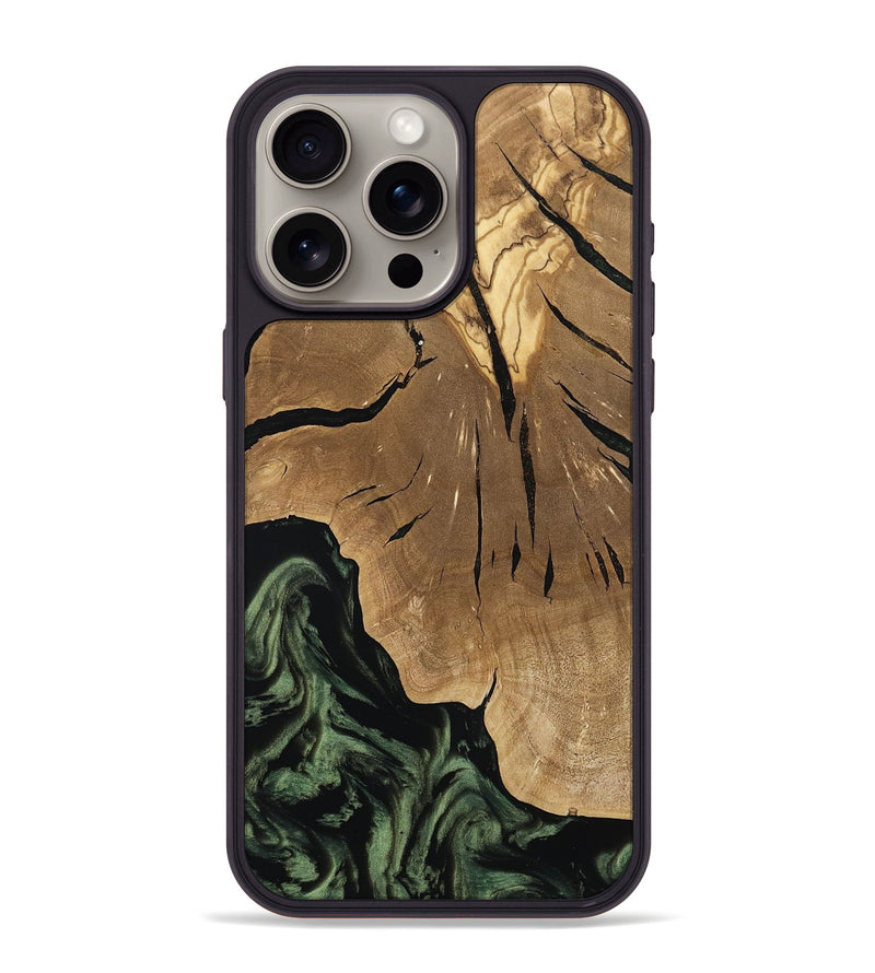 iPhone 15 Pro Max Wood Phone Case - Jordy (Ancient Olive, 801712)
