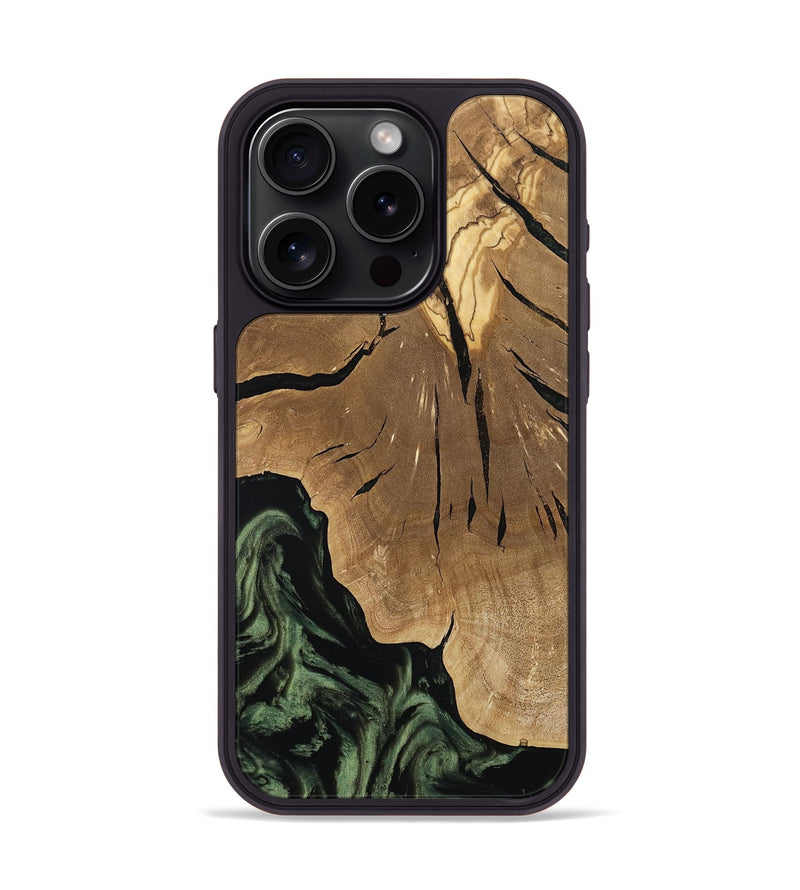 iPhone 15 Pro Wood Phone Case - Jordy (Ancient Olive, 801712)