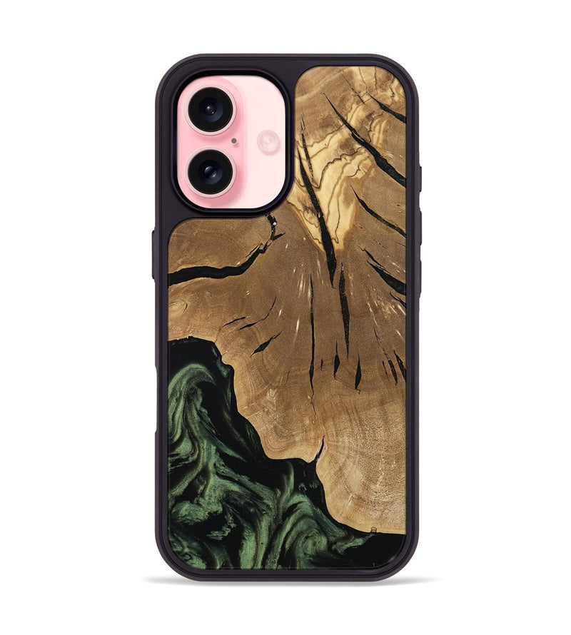 iPhone 16 Wood Phone Case - Jordy (Ancient Olive, 801712)