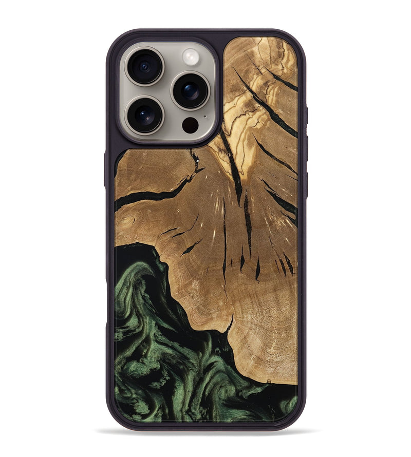 iPhone 16 Pro Max Wood Phone Case - Jordy (Ancient Olive, 801712)
