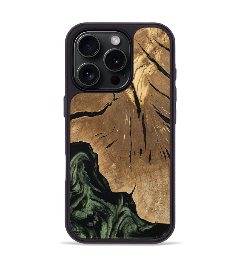 iPhone 16 Pro Wood Phone Case - Jordy (Ancient Olive, 801712)
