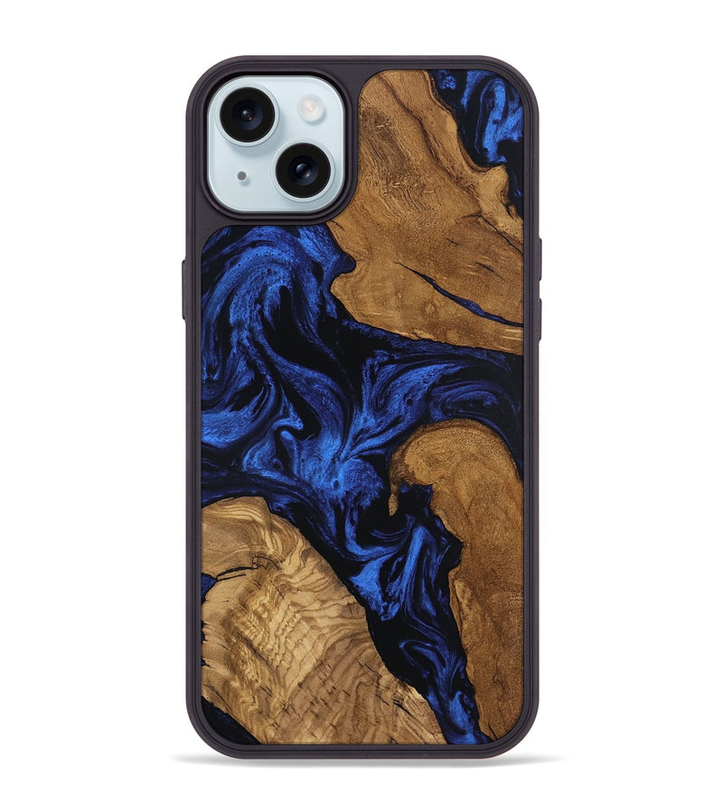 iPhone 15 Plus Wood Phone Case - Denisse (Ancient Olive, 801713)