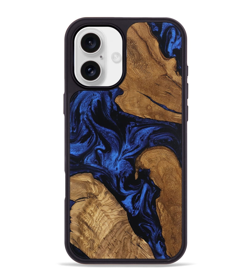 iPhone 16 Plus Wood Phone Case - Denisse (Ancient Olive, 801713)