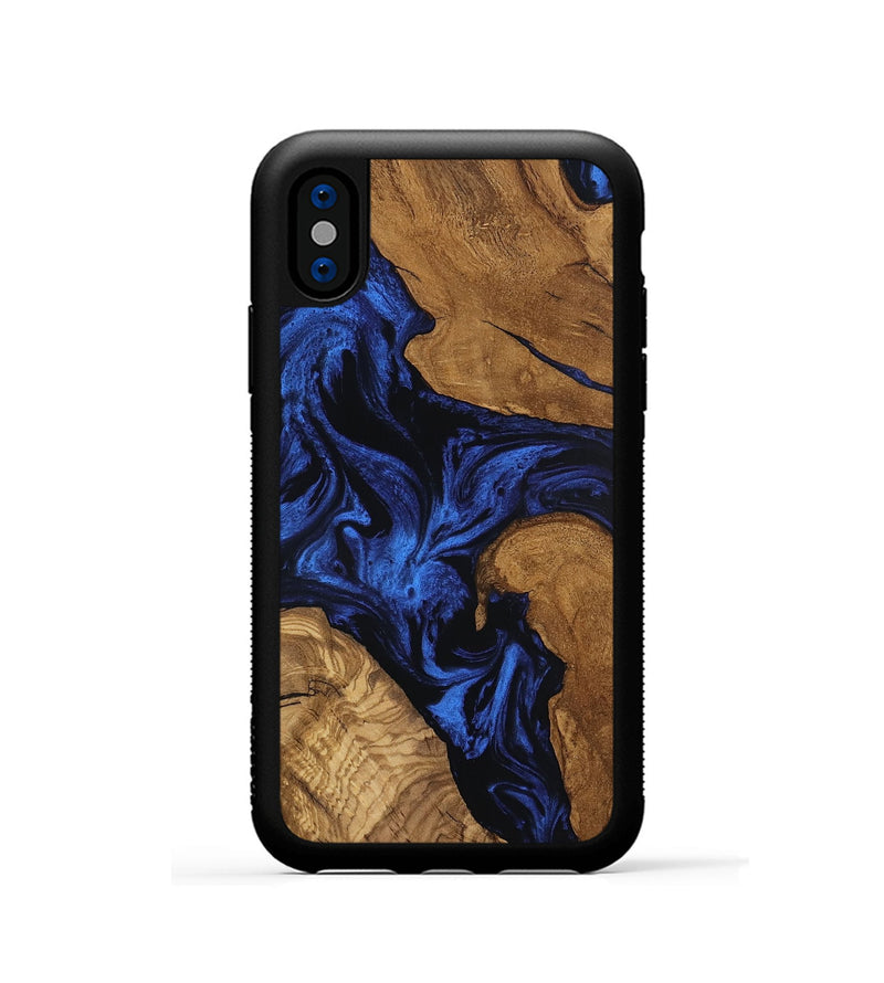 iPhone Xs Wood Phone Case - Denisse (Ancient Olive, 801713)