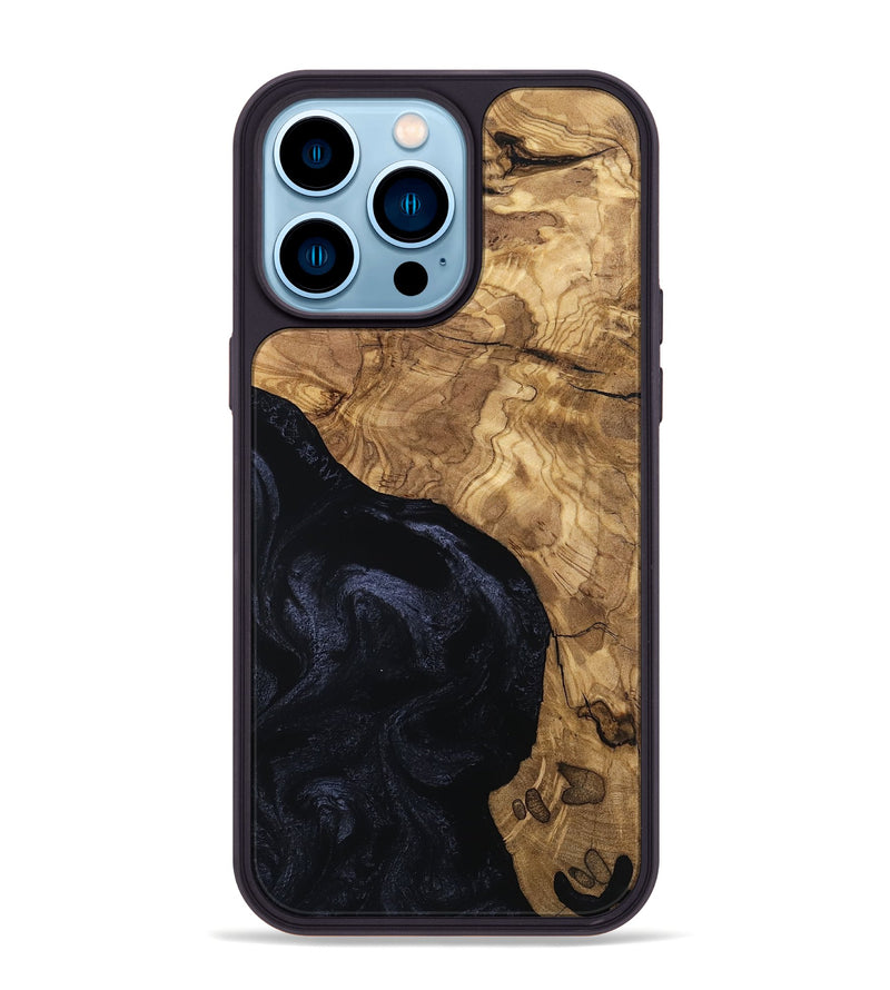 iPhone 14 Pro Max Wood Phone Case - Kelly (Ancient Olive, 801714)