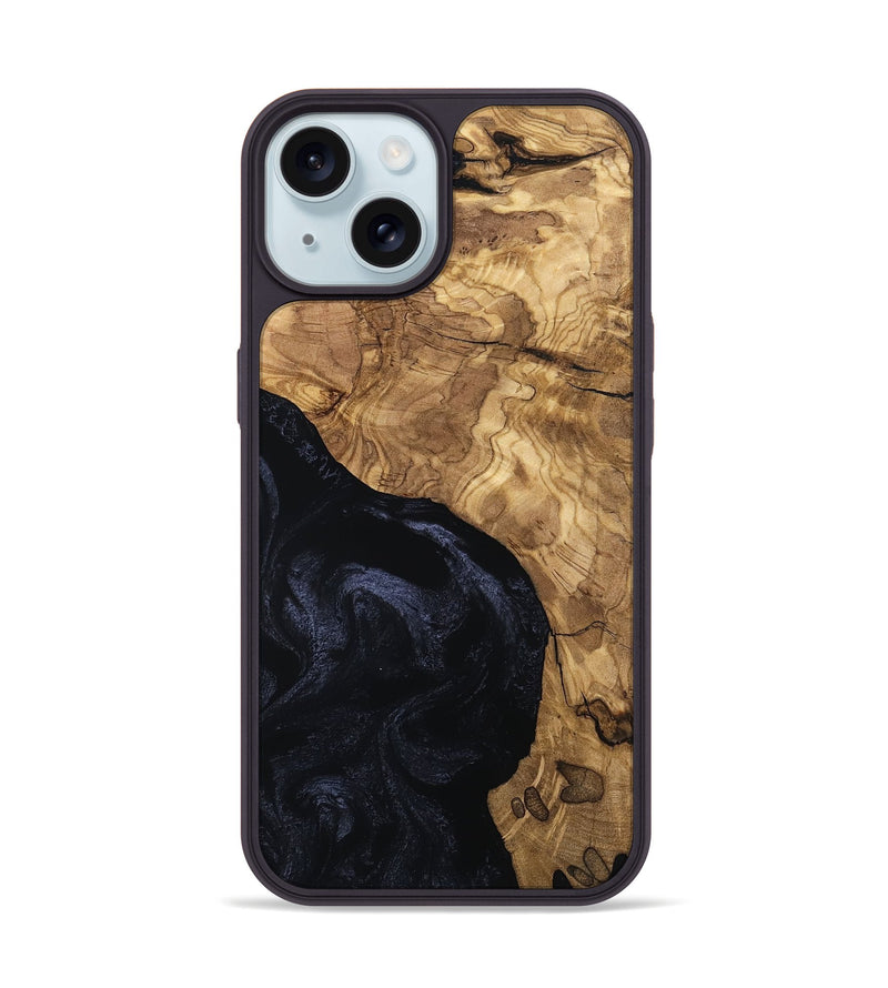 iPhone 15 Wood Phone Case - Kelly (Ancient Olive, 801714)