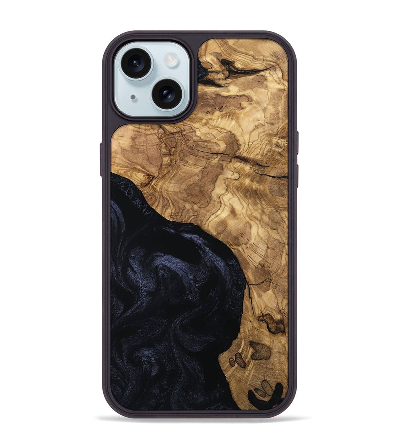 iPhone 15 Plus Wood Phone Case - Kelly (Ancient Olive, 801714)