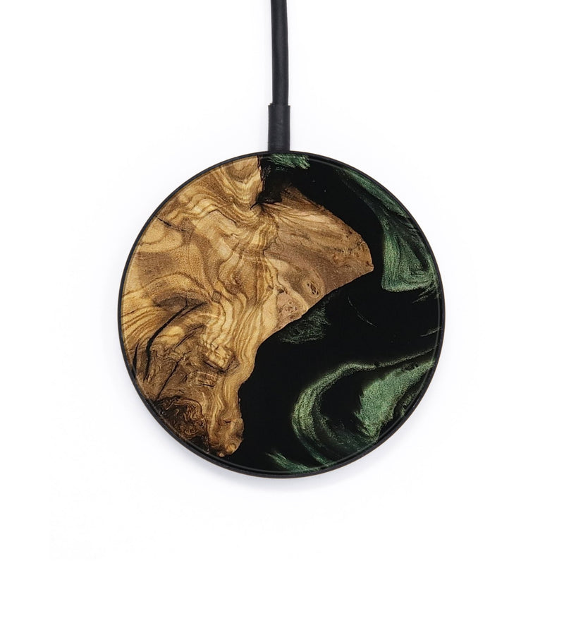 Circle Wood Wireless Charger - Mayme (Ancient Olive, 801715)