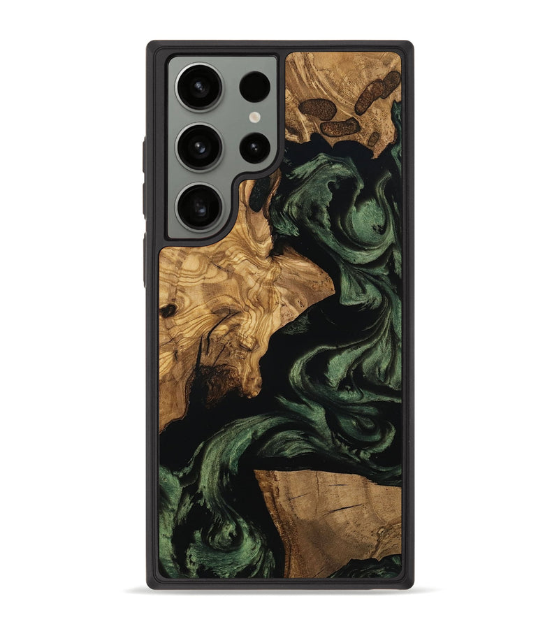 Galaxy S23 Ultra Wood Phone Case - Mayme (Ancient Olive, 801715)