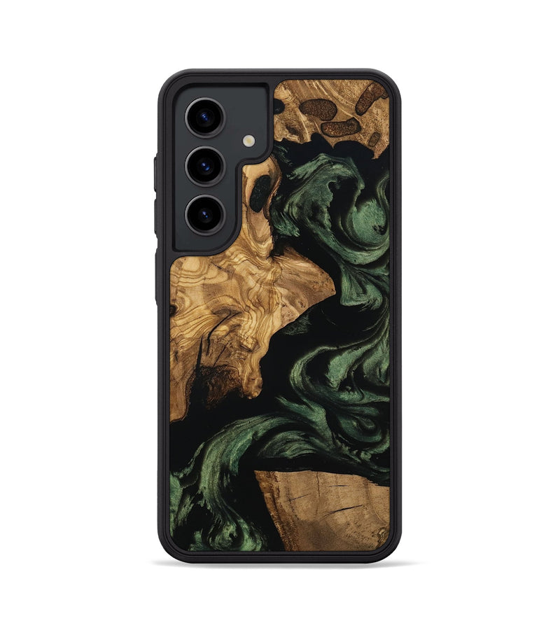 Galaxy S24 Wood Phone Case - Mayme (Ancient Olive, 801715)